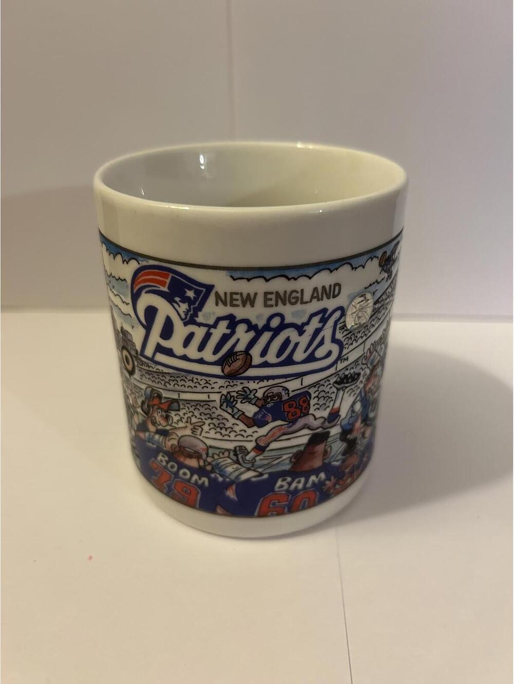 Vintage New England Patriots vs New York Jets BOOM BAM CRUNCH Coffee Mug